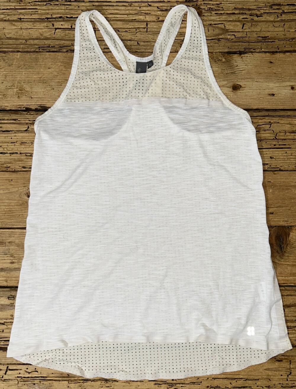 Sweaty Betty Women’s Medium Breeze Tank White EUC
